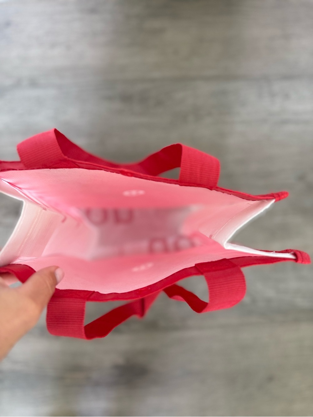 Reusable Red Lululemon Bag - Picture 4 of 5